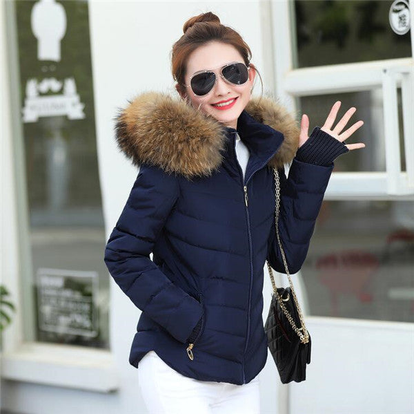 Parka marron pour femme Veste d'hiver Parkas pour femme