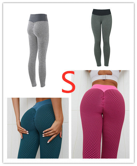 Leggings à carreaux Pantalons de yoga de remise en forme Leggings de gymnastique respirants taille haute sans couture pour femmes