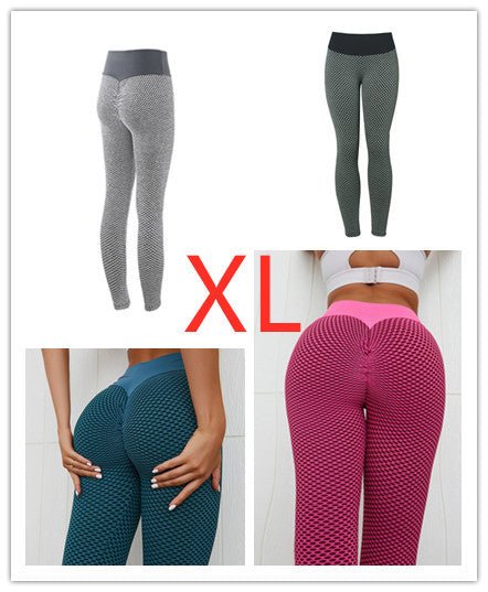 Leggings à carreaux Pantalons de yoga de remise en forme Leggings de gymnastique respirants taille haute sans couture pour femmes