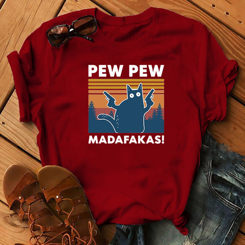 T-shirt à manches courtes Pew Maddakas Top taille européenne