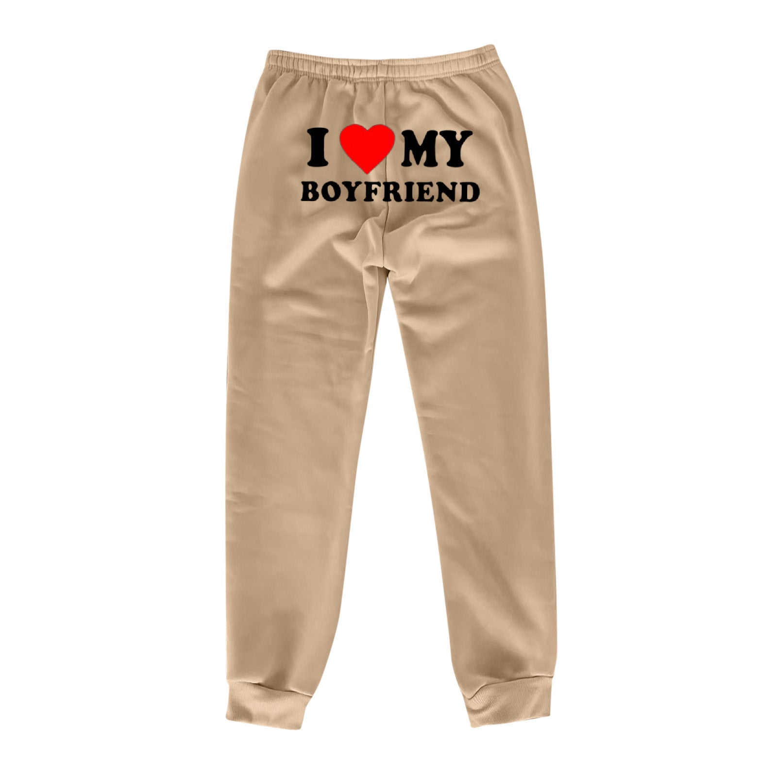 Pantalon imprimé I Love MY BOYFRIEND Pantalon de survêtement décontracté pour hommes et femmes Pantalon de sport