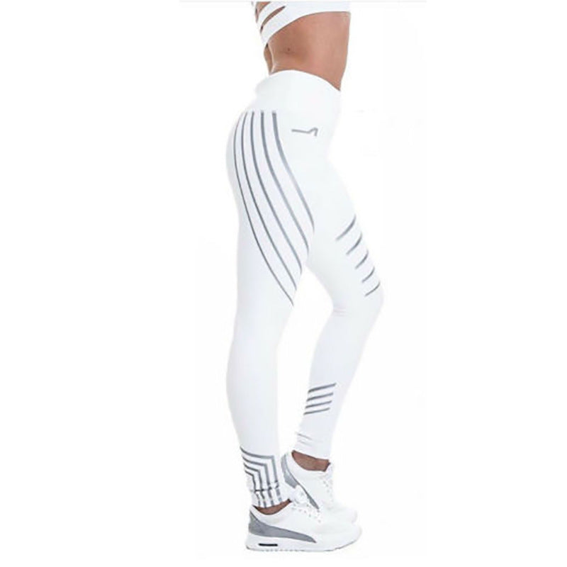 Pantalon de yoga de sport réfléchissant