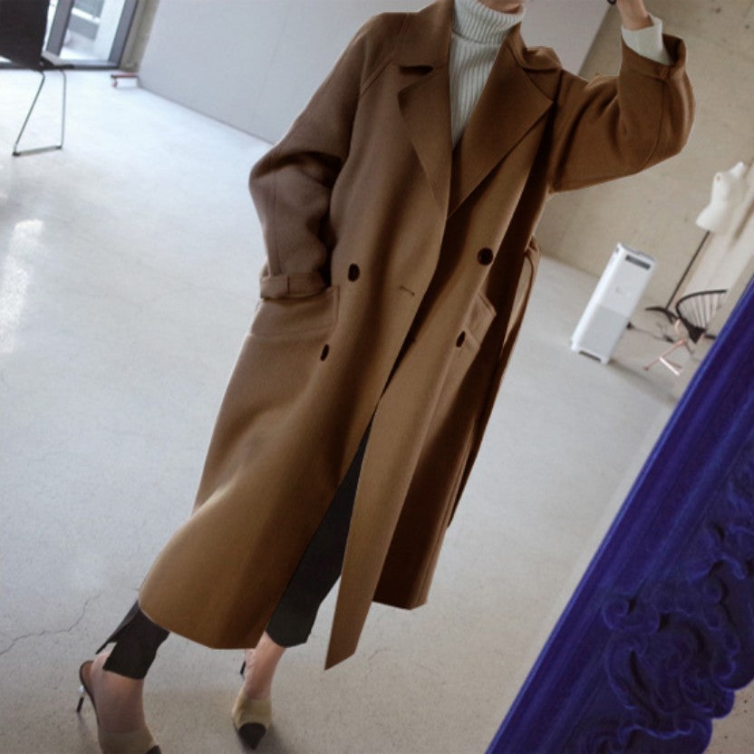 Womens Lapel Cashmere coat