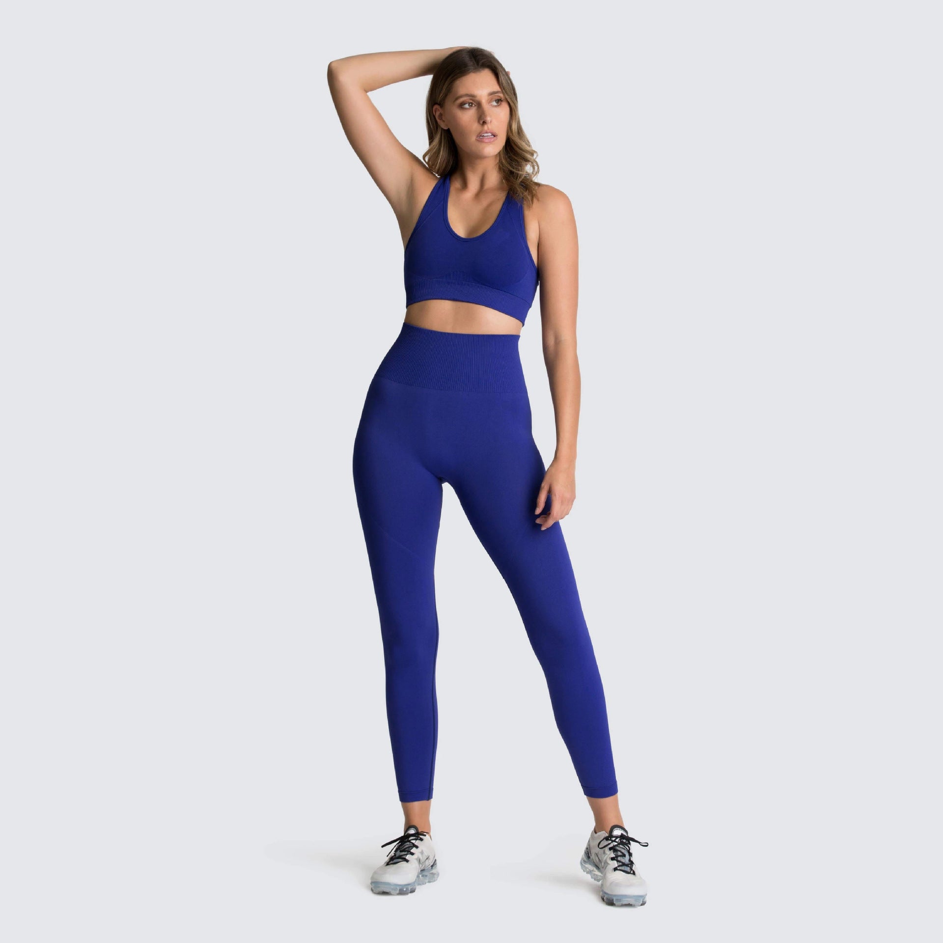 Ensemble de sport sans couture en nylon pour femme