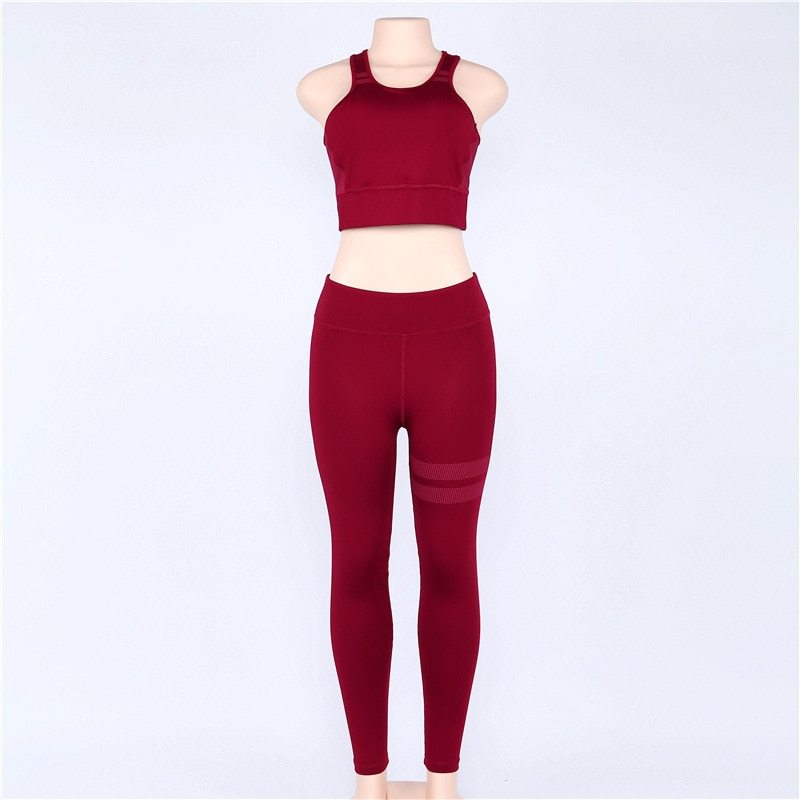 Ensemble de sport pour femmes Ensemble de yoga 2 pièces Ensemble de vêtements de sport pour femmes Ensemble de yoga Fitness Vêtements de sport Ensemble d'entraînement Vêtements de yoga Fitness 