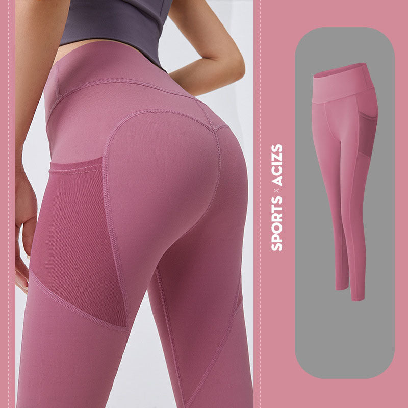 Pantalons de yoga pour femmes avec leggings de poche, leggings de sport pour filles, collants de jogging pour contrôle du ventre, pantalons de fitness pour femmes