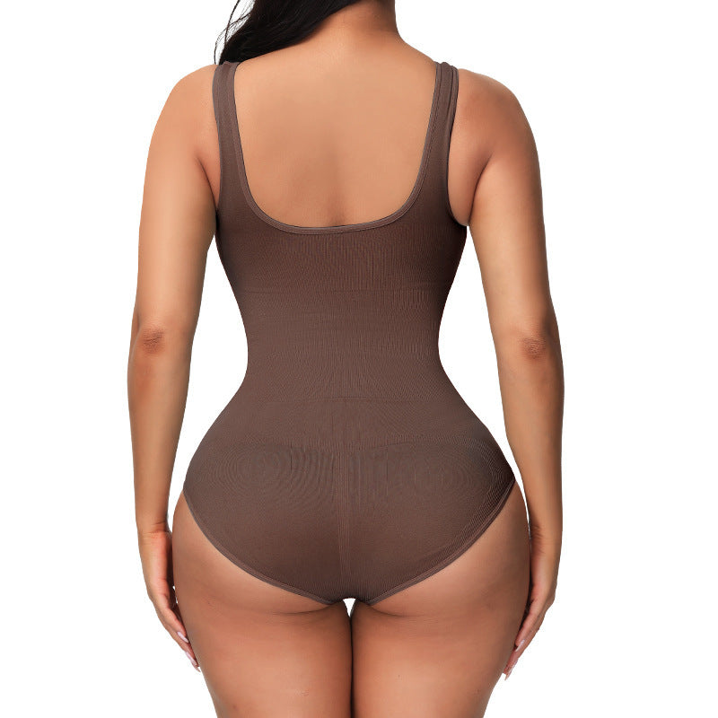 European And American Corset Women's Seamless One-piece Bodysuit