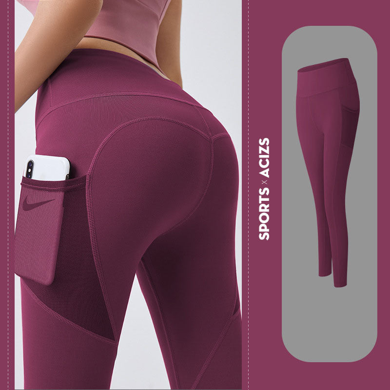 Pantalons de yoga pour femmes avec leggings de poche, leggings de sport pour filles, collants de jogging pour contrôle du ventre, pantalons de fitness pour femmes