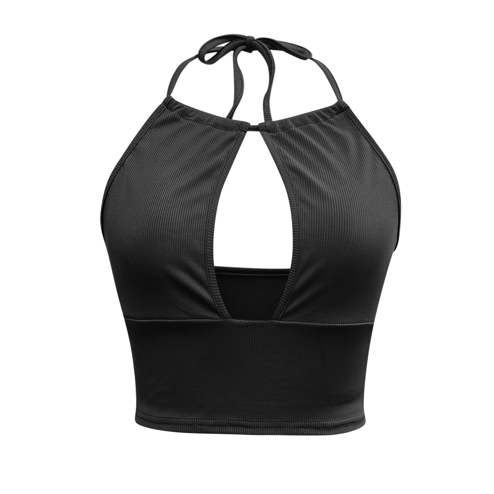 Camisole Halter Vest Femmes Été Sexy Creux Hauts