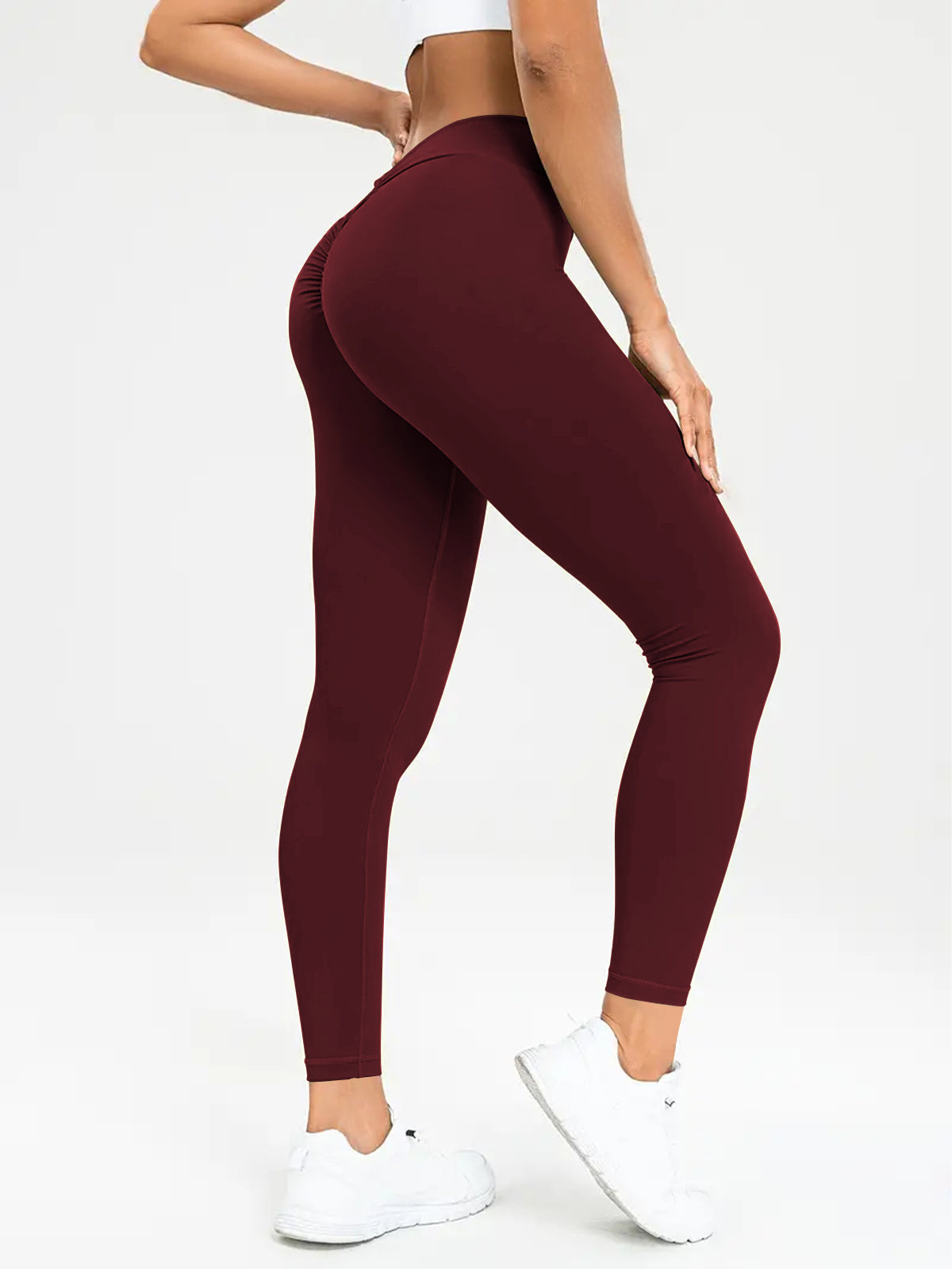 Pantalon de yoga taille haute pour femme, pantalon de fitness moulant à haute élasticité